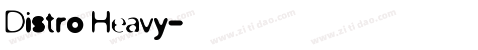 Distro Heavy字体转换